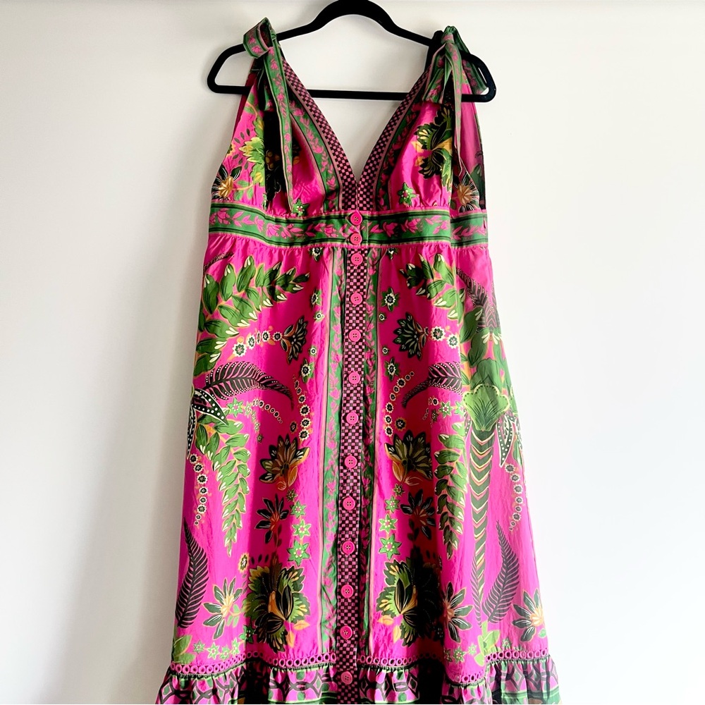 FARM Rio Ana Tapestry Midi Dress Size XL NWT - Picture 7 of 14